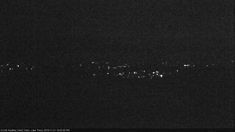 Lake Travis webcam, November 21, 2018 9:45 PM CT