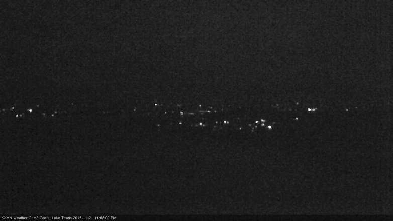 Lake Travis webcam, November 21, 2018 10:10 PM CT