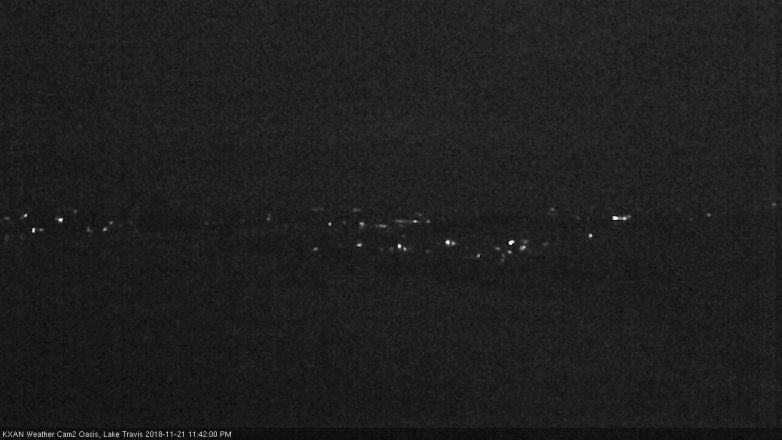 Lake Travis webcam, November 21, 2018 10:45 PM CT