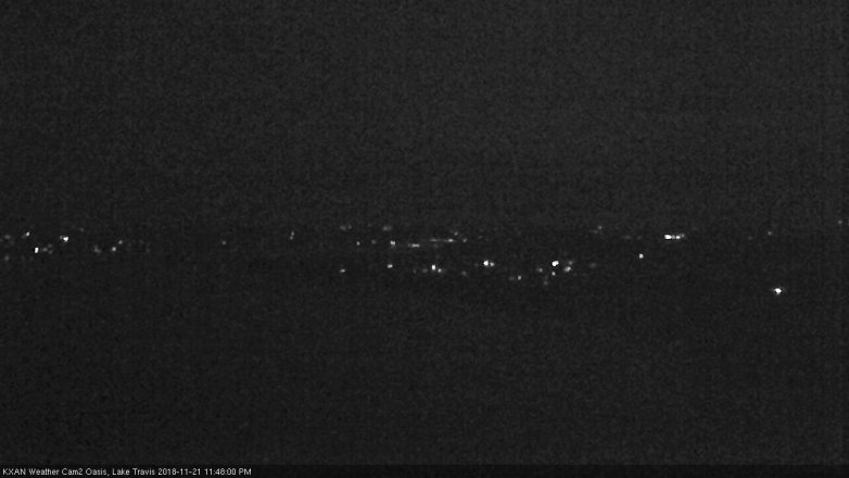 Lake Travis webcam, November 21, 2018 10:50 PM CT