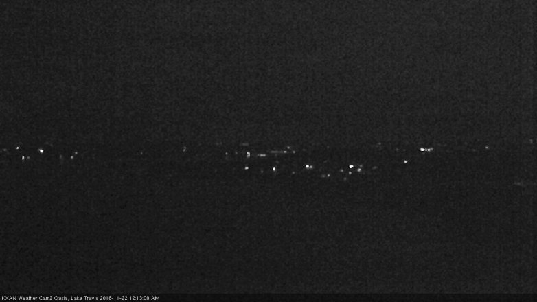 Lake Travis webcam, November 21, 2018 11:15 PM CT