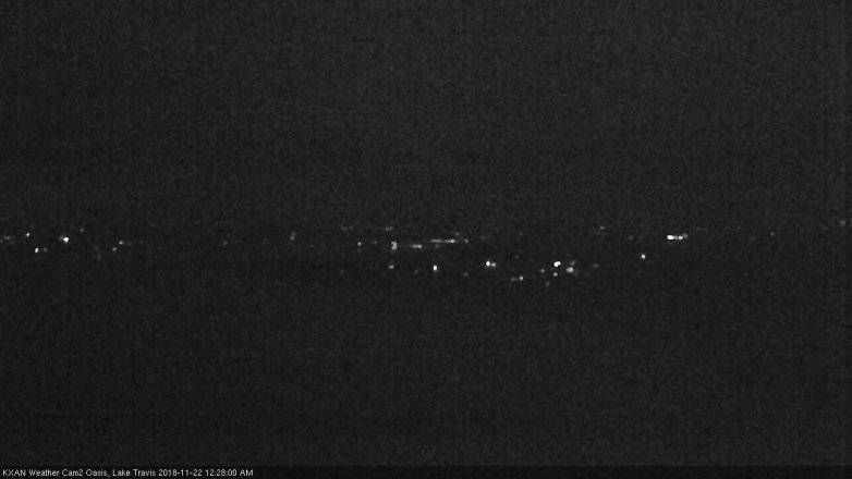 Lake Travis webcam, November 21, 2018 11:30 PM CT