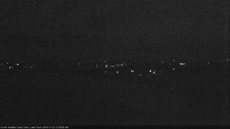 Lake Travis webcam, November 21, 2018 11:40 PM CT