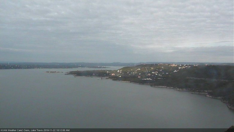 Lake Travis webcam, November 22, 2018 9:15 AM CT