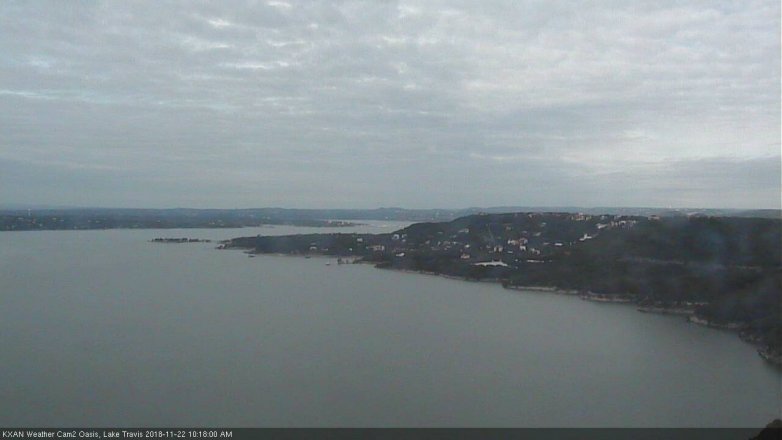 Lake Travis webcam, November 22, 2018 9:20 AM CT