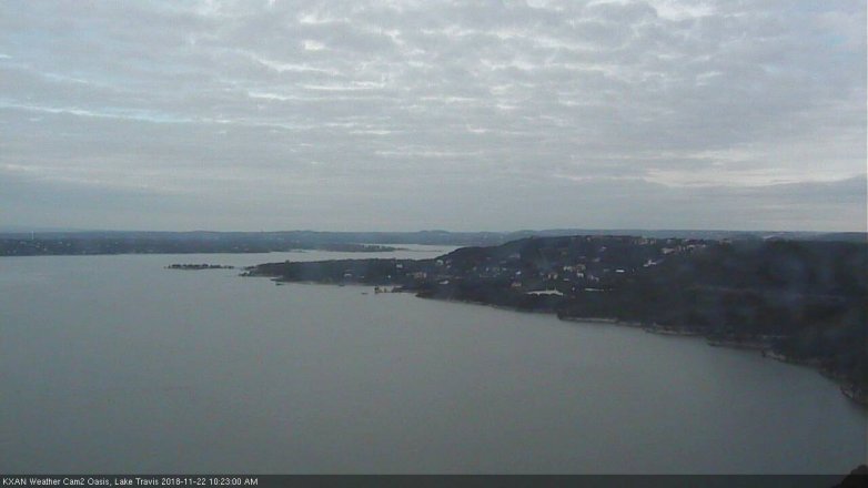 Lake Travis webcam, November 22, 2018 9:25 AM CT
