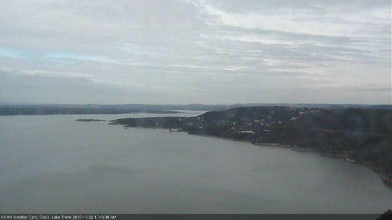 Lake Travis webcam, November 22, 2018 9:50 AM CT