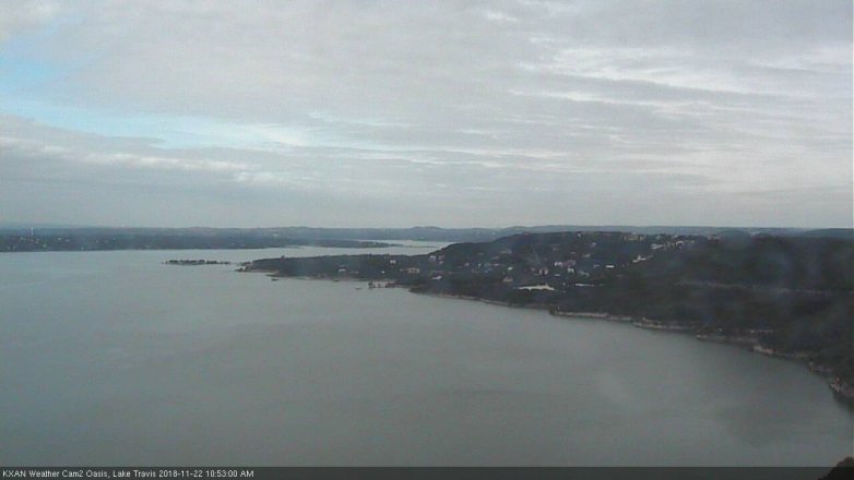 Lake Travis webcam, November 22, 2018 9:55 AM CT
