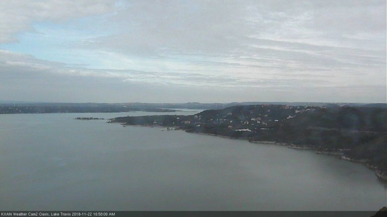 Lake Travis webcam, November 22, 2018 10:00 AM CT