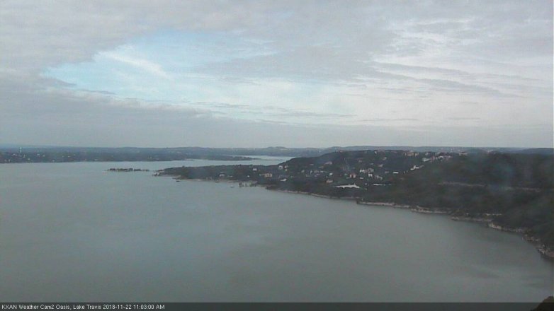 Lake Travis webcam, November 22, 2018 10:05 AM CT