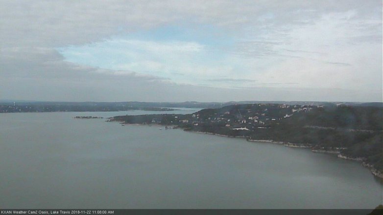 Lake Travis webcam, November 22, 2018 10:10 AM CT