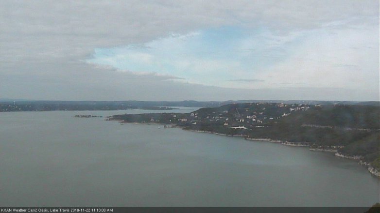 Lake Travis webcam, November 22, 2018 10:15 AM CT