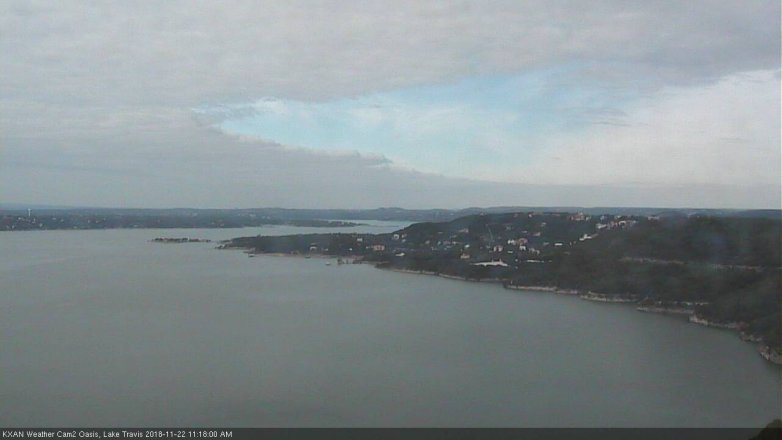 Lake Travis webcam, November 22, 2018 10:20 AM CT