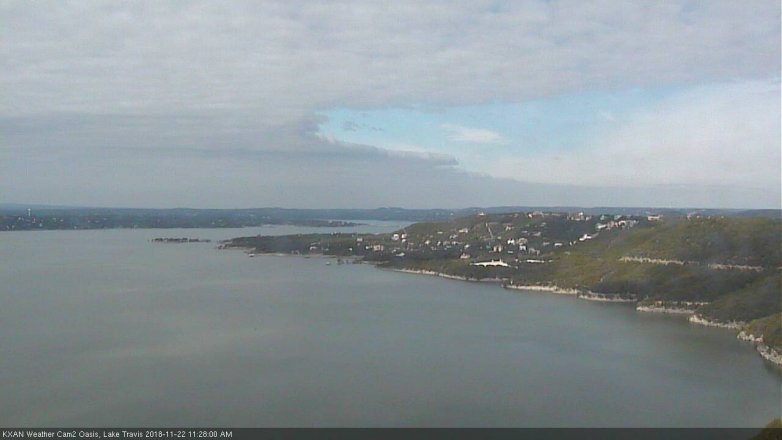 Lake Travis webcam, November 22, 2018 10:30 AM CT