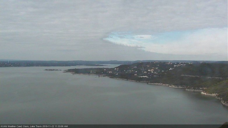 Lake Travis webcam, November 22, 2018 10:35 AM CT