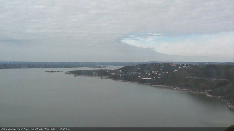 Lake Travis webcam, November 22, 2018 10:40 AM CT