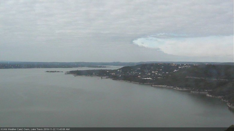 Lake Travis webcam, November 22, 2018 10:45 AM CT
