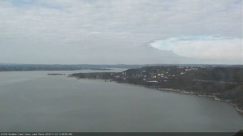 Lake Travis webcam, November 22, 2018 10:50 AM CT