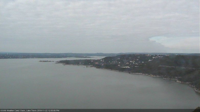Lake Travis webcam, November 22, 2018 11:05 AM CT
