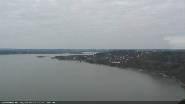 Lake Travis webcam, November 22, 2018 11:20 AM CT