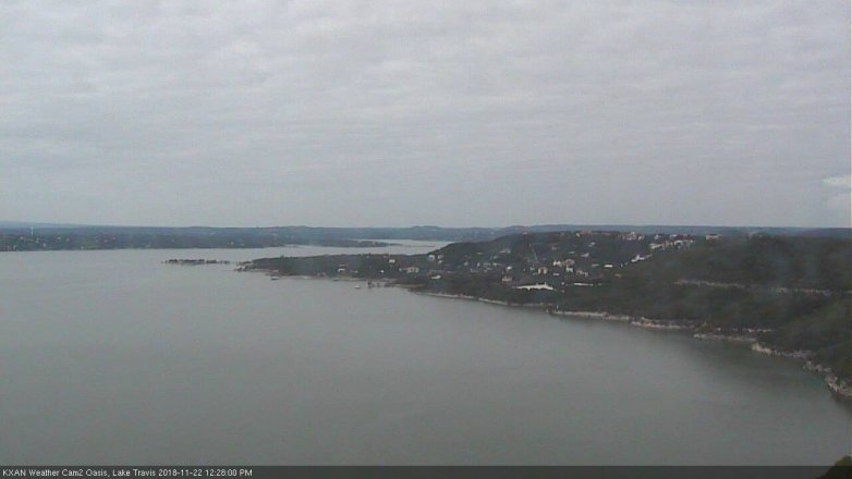 Lake Travis webcam, November 22, 2018 11:30 AM CT