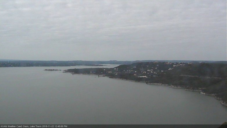 Lake Travis webcam, November 22, 2018 11:50 AM CT