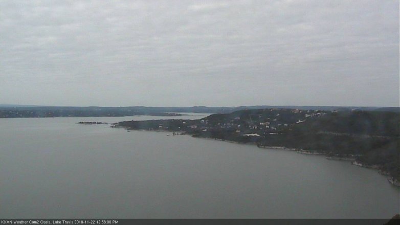 Lake Travis webcam, November 22, 2018 12:00 PM CT