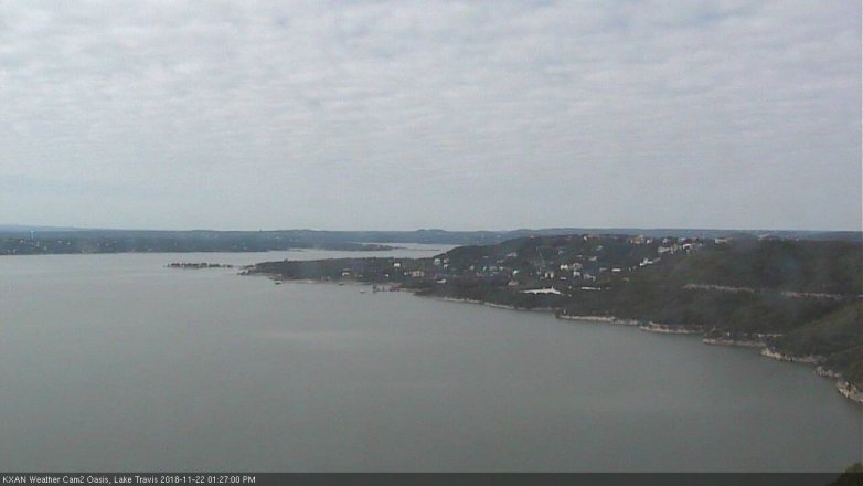 Lake Travis webcam, November 22, 2018 12:30 PM CT
