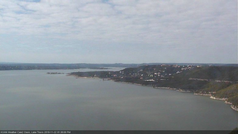 Lake Travis webcam, November 22, 2018 12:40 PM CT