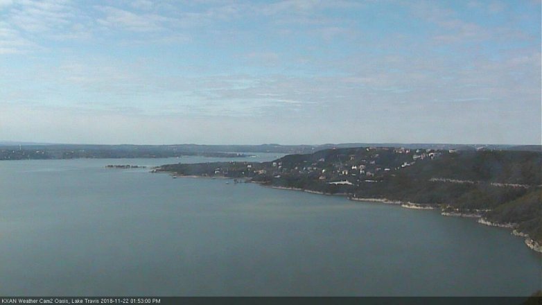 Lake Travis webcam, November 22, 2018 12:55 PM CT