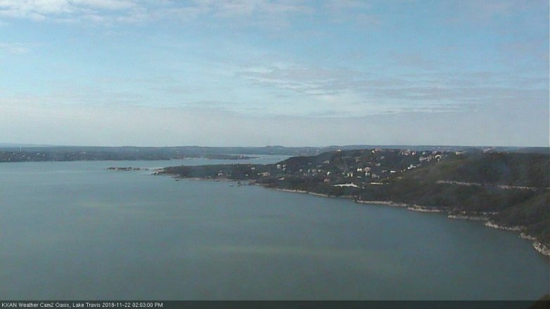 Lake Travis webcam, November 22, 2018 1:05 PM CT