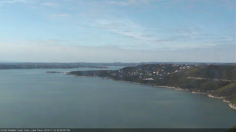 Lake Travis webcam, November 22, 2018 1:10 PM CT