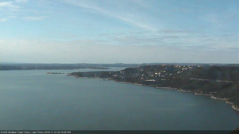 Lake Travis webcam, November 22, 2018 1:20 PM CT