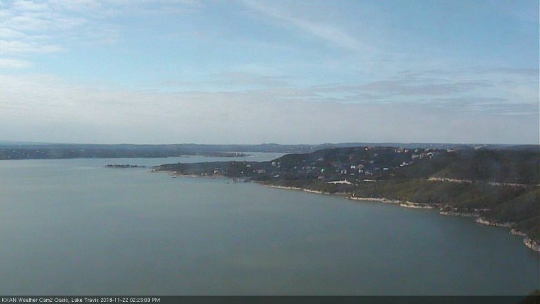 Lake Travis webcam, November 22, 2018 1:25 PM CT