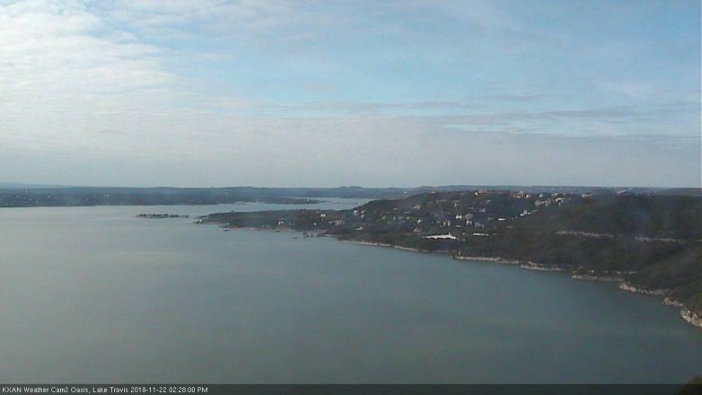 Lake Travis webcam, November 22, 2018 1:30 PM CT