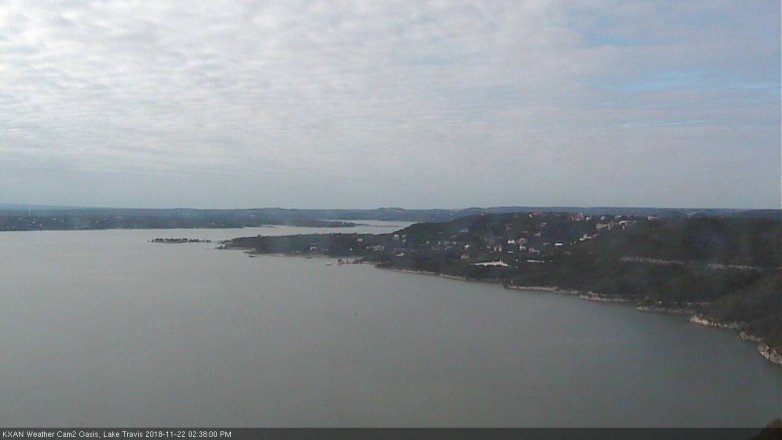 Lake Travis webcam, November 22, 2018 1:40 PM CT