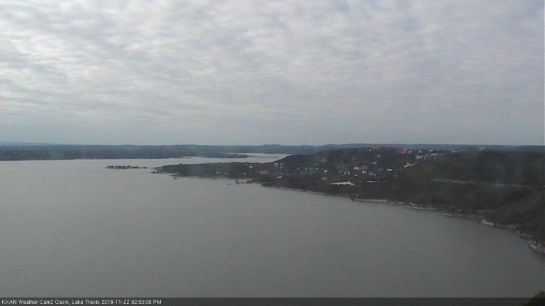 Lake Travis webcam, November 22, 2018 1:55 PM CT