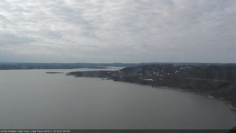 Lake Travis webcam, November 22, 2018 2:10 PM CT