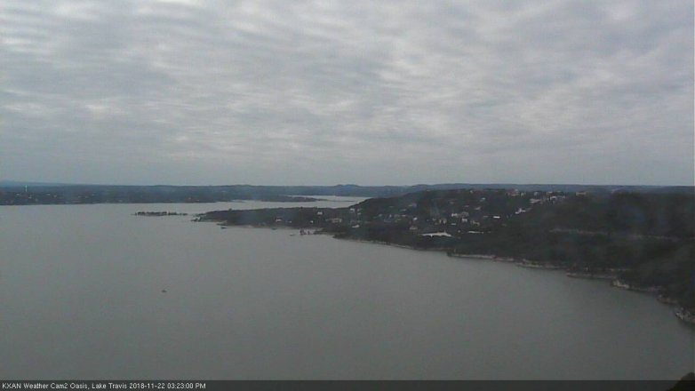 Lake Travis webcam, November 22, 2018 2:25 PM CT