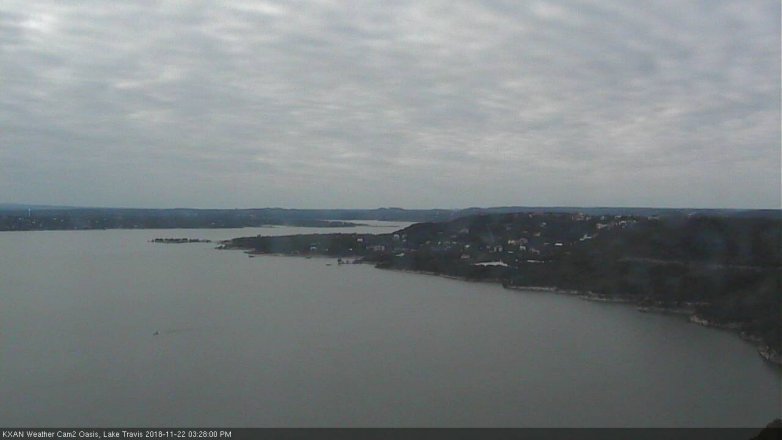 Lake Travis webcam, November 22, 2018 2:30 PM CT