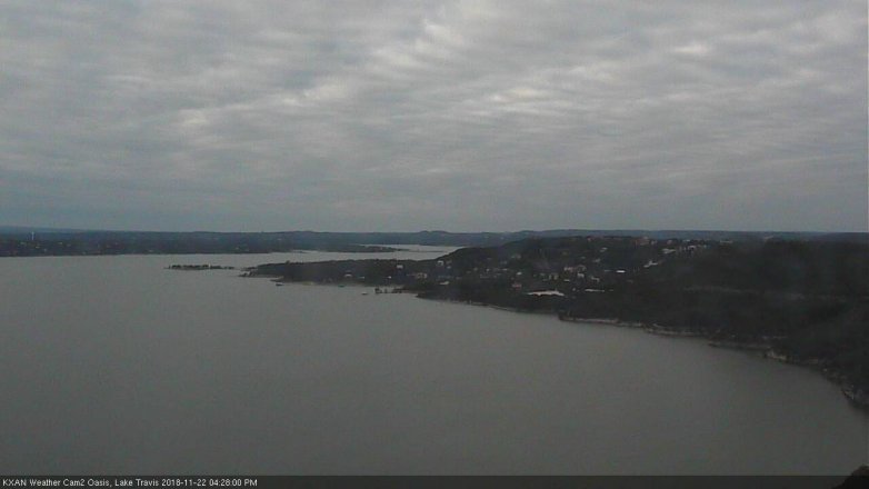 Lake Travis webcam, November 22, 2018 3:30 PM CT
