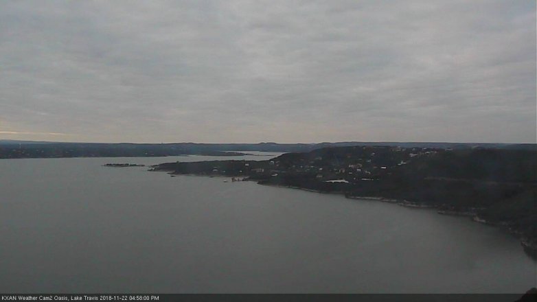 Lake Travis webcam, November 22, 2018 4:00 PM CT