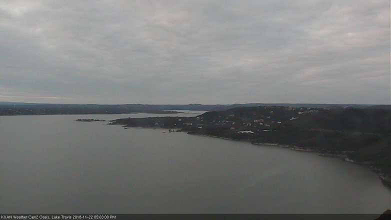 Lake Travis webcam, November 22, 2018 4:05 PM CT