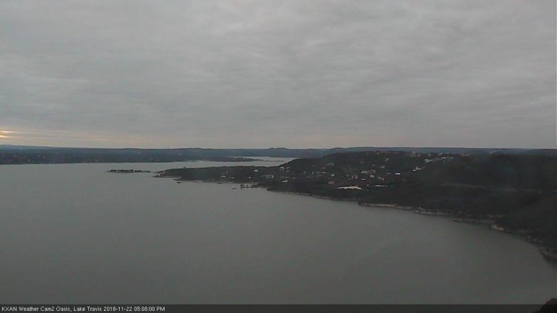 Lake Travis webcam, November 22, 2018 4:10 PM CT