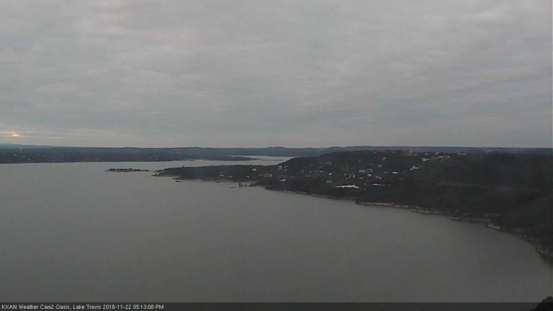 Lake Travis webcam, November 22, 2018 4:15 PM CT