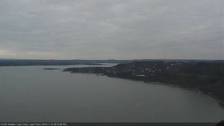 Lake Travis webcam, November 22, 2018 4:20 PM CT