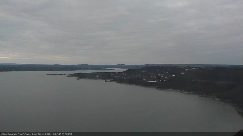 Lake Travis webcam, November 22, 2018 4:25 PM CT