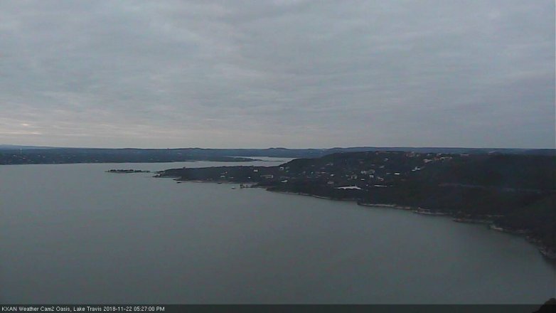 Lake Travis webcam, November 22, 2018 4:30 PM CT