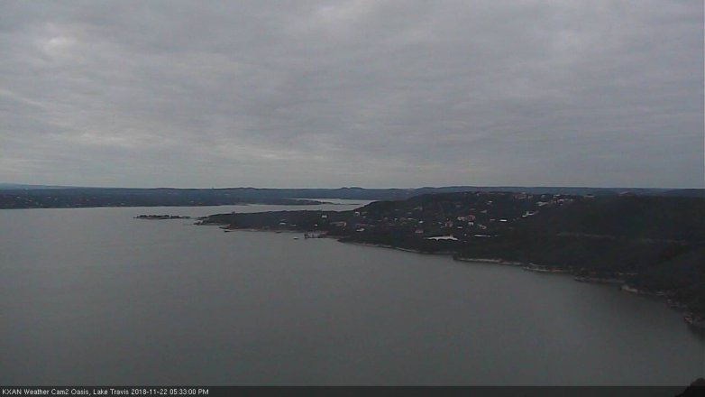 Lake Travis webcam, November 22, 2018 4:35 PM CT