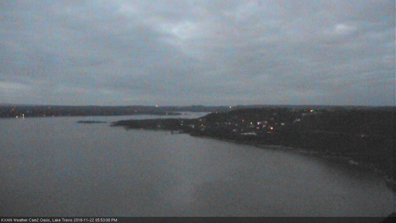 Lake Travis webcam, November 22, 2018 4:55 PM CT